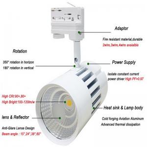 2 3 4 kablar adapter 20 w 30w 40w 50w magnetiska plats cob ledde spåret ljus